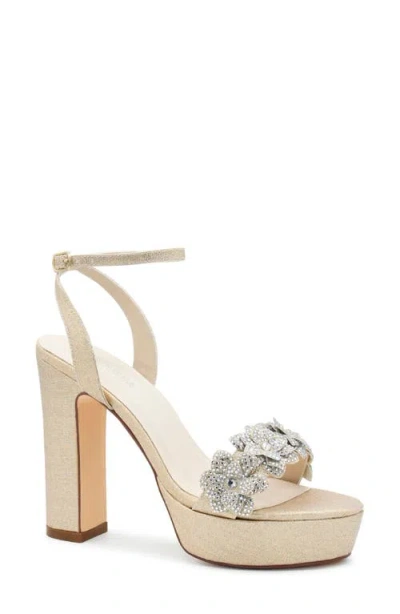 Touch Ups Lily Ankle Strap Platform Sandal In Champagne