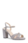 Touch Ups Riley Ankle Strap Sandal In Silver