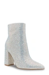 TOUCH UPS SILVER BLOCK HEEL BOOTIE