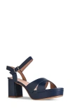 Touch Ups Toby Ankle Strap Platform Sandal In Blue