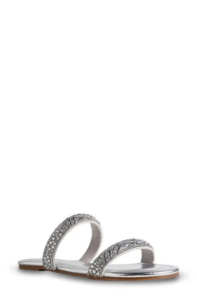 Touch Ups Trinity Slide Sandal In Silver