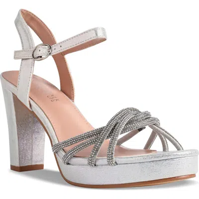 Touch Ups Tyler Platform Sandal In Silver