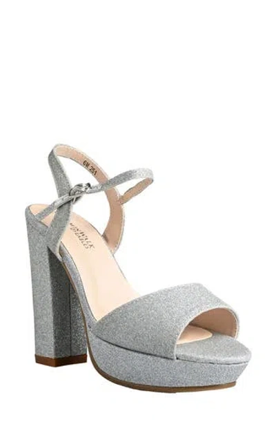 Touch Ups Whitta Platform Block Heel Sandal In Gray