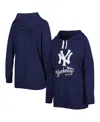 Touché Women's Touch Navy New York Yankees Pre-game Raglan Pullover Hoodie In Navy