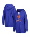 Touché Women's Touch Royal New York Mets Pre-game Raglan Pullover Hoodie In Royal