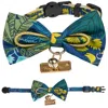 Touchcat Safari Patterned Designer Cat Collar With Bow In Multi