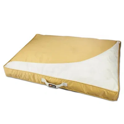 Touchdog Dog Helios 'immortal-trek' Waterproof Rectangular Travel Dog Bed In Yellow
