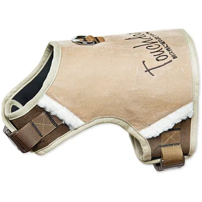 Touchdog 'tough-boutique' 2-in-1 Adjustable Fashion Dog Harness And Leash In Brown