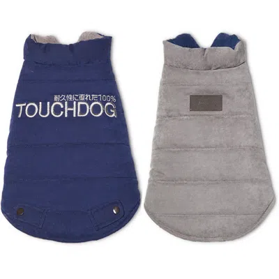 Touchdog Waggin Swag Ultra-plush Insulated And Reversible Dog Coat In Multi