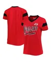 Touché Women's Red Bubba Wallace Pre-game V-neck T-shirt In Red