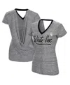 Touché Women's Touch Black Chicago White Sox Halftime Back Wrap Top V-neck T-shirt In Black