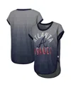 Touché Women's Touch Gray, Navy Atlanta Braves Home Run Tri-blend Sleeveless T-shirt In Blue
