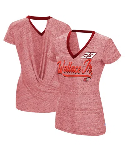 Touché Women's Touch Heather Red Darrell Waltrip Halftime Back Wrap T-shirt