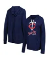 Touché Women's Touch Navy Minnesota Twins Pre-game Raglan Pullover Hoodie In Navy