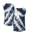 Touché Women's Touch Navy New York Yankees Money Ball Tie-dye Tank Top In Navy