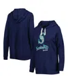 Touché Women's Touch Navy Seattle Mariners Pre-game Raglan Pullover Hoodie In Navy