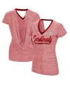 Touché Women's Touch Red St. Louis Cardinals Halftime Back Wrap Top V-neck T-shirt In Red