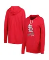 Touché Women's Touch Red St. Louis Cardinals Pre-game Raglan Pullover Hoodie In Red