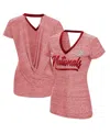 Touché Women's Touch Red Washington Nationals Halftime Back Wrap Top V-neck T-shirt In Red