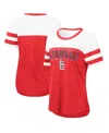 Touché Women's Touch Red, White St. Louis Cardinals Setter T-shirt In Red,white