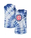 Touché Women's Touch Royal Chicago Cubs Money Ball Tie-dye Tank Top In Royal