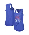 Touché Women's Touch Royal Los Angeles Dodgers Americana Tri-blend Racerback Tank Top In Royal