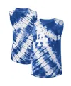 Touché Women's Touch Royal Los Angeles Dodgers Money Ball Tie-dye Tank Top In Royal