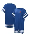 Touché Women's Touch Royal New York Mets Cascade T-shirt Dress In Royal