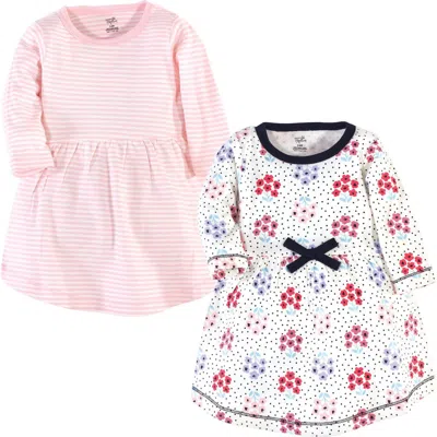 Touched By Nature Babies'  2pk Long Sleeve Organic Dresses In Multi