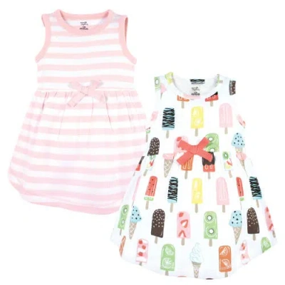 Touched By Nature Babies'  2pk Organic Sleeveless Dresses In Multi