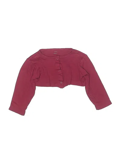 Pre-owned Touched By Nature Kids' 3/4 Sleeve T-shirt In Burgundy