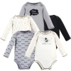 Touched By Nature Babies'  5pk Long Sleeve Organic Bodysuits In Multi