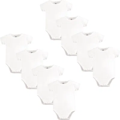 Touched By Nature Kids'  8pk Organic Bodysuits In White