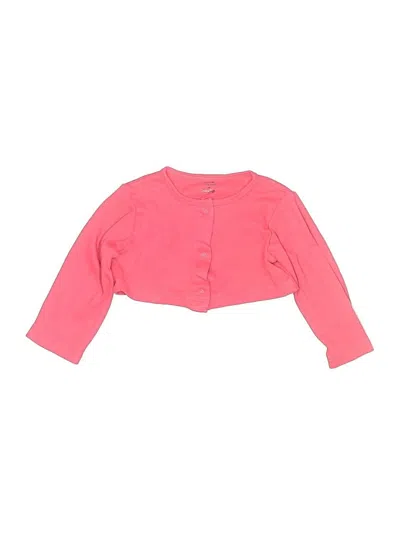 Pre-owned Touched By Nature Kids' Cardigan Sweater In Pink
