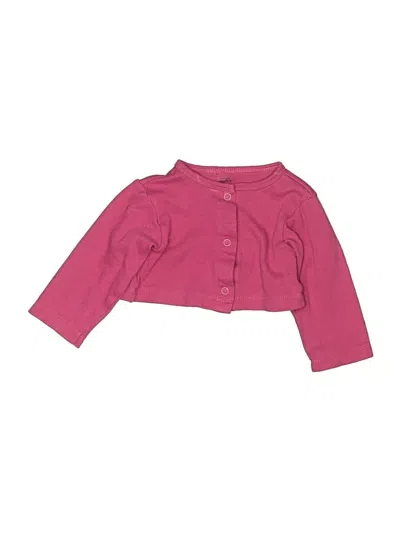 Pre-owned Touched By Nature Babies' Cardigan Sweater In Pink