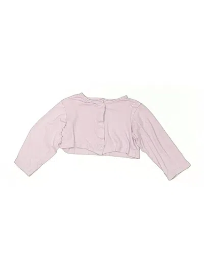 Pre-owned Touched By Nature Kids' Cardigan Sweater In Pink