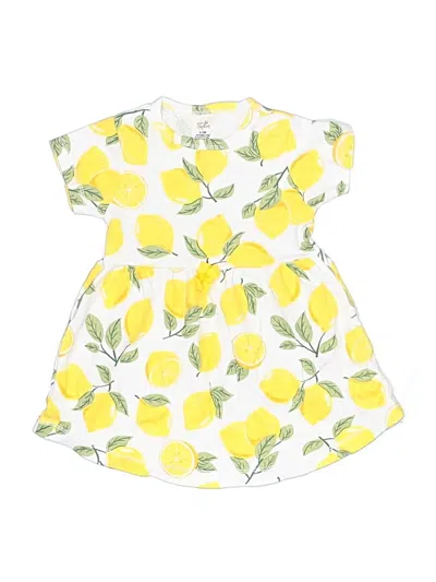 Pre-owned Touched By Nature Babies' Dress In Yellow