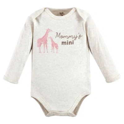 Touched By Nature Babies'  Little Soft Organic Cotton Long-sleeve One-piece Essentials In Neutral