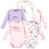 Touched By Nature Babies'  Little Soft Organic Cotton Long-sleeve One-piece Essentials In Pink