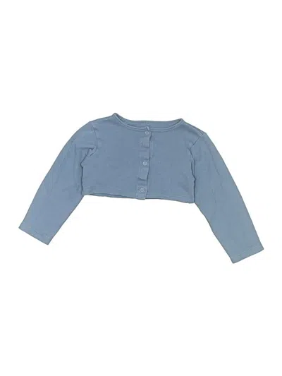 Pre-owned Touched By Nature Kids' Long Sleeve Blouse In Blue