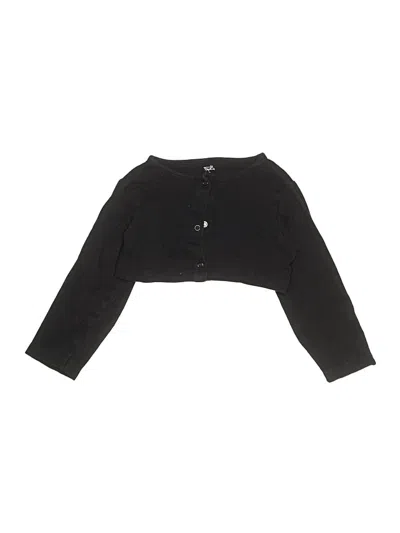 Pre-owned Touched By Nature Kids' Long Sleeve Henley Shirt In Black