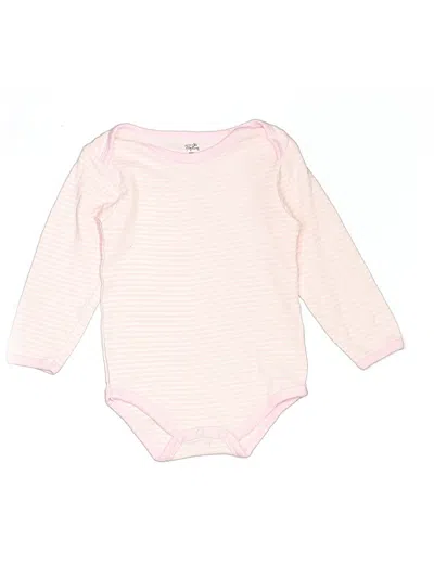 Pre-owned Touched By Nature Kids' Long Sleeve Onesie In Pink