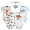 Touched By Nature Kids'  Organic Cotton Bodysuits In Blue