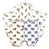 Touched By Nature Kids'  Organic Cotton Bodysuits In Blue
