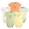 Touched By Nature Kids'  Organic Cotton Bodysuits In Multi
