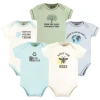 Touched By Nature Kids'  Organic Cotton Bodysuits In Multi