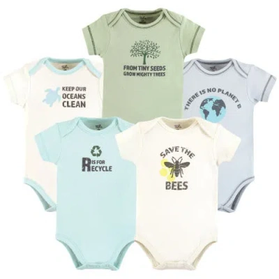 Touched By Nature Kids'  Organic Cotton Bodysuits In Multi