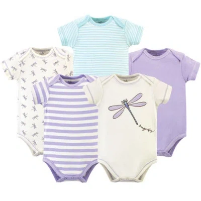 Touched By Nature Babies'  Organic Cotton Bodysuits In Multi
