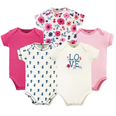 Touched By Nature Babies'  Organic Cotton Bodysuits In Multi