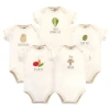 Touched By Nature Kids'  Organic Cotton Bodysuits In Neutral